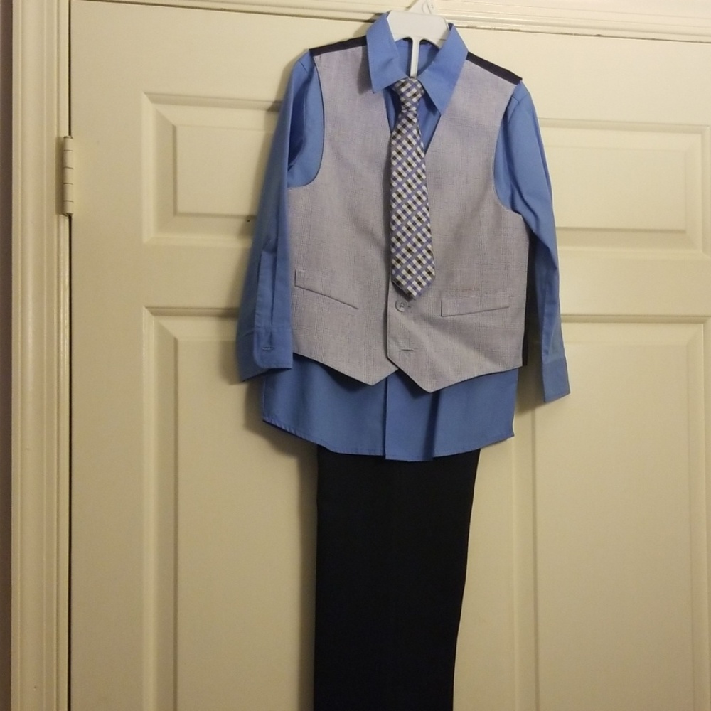 Final price. Boys dress outfit navy/gray